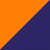 Orange/dark blue