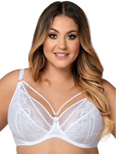 Мягкий кружевной бюстгальтер бралетт Ava Venus 1824 White Maxi