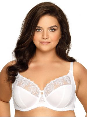 Soft closed bra with side reinforcement Ava 1922 Freesia White SSS
