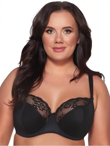 Elegant Semi-Soft Black Bra Ava 2110 Black