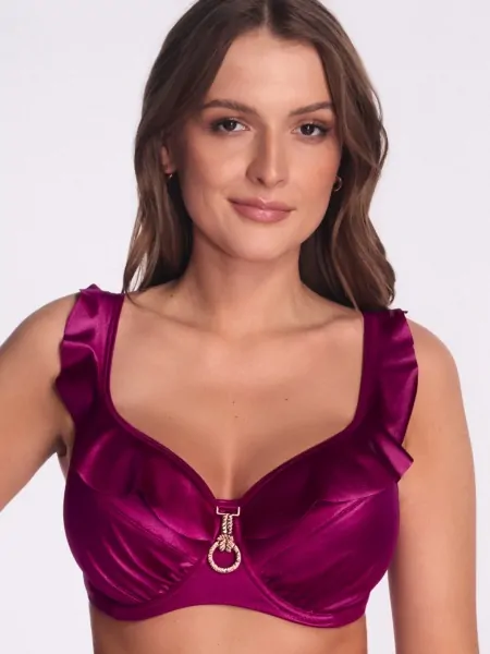 Ava SK 249 Magenta Soft Cup Swimsuit Top