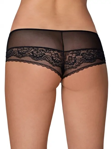 Women's brazilian panties with floral lace inserts Ava Venus 1824/1/B