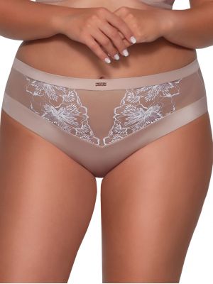 text_img_altWomen's Powder Beige Contrast Embroidered Panties Ava 2080 Ancient Rosetext_img_after1