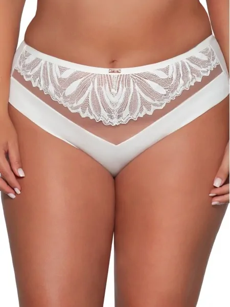 Women's Lace Midi Panties Ava 2107 Ecru