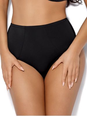Women's high black swimming trunks (bottom swimsuit) Ava SF 13/4