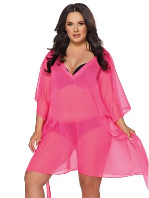 text_img_altStylish Neon Pink Chiffon Beach Cover Up/Pareo Ava 020 Neon Pinktext_img_after1