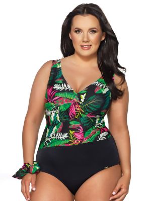 Tropical Floral Padded One Piece Swimsuit Ava SKJ 56 Tropical Island