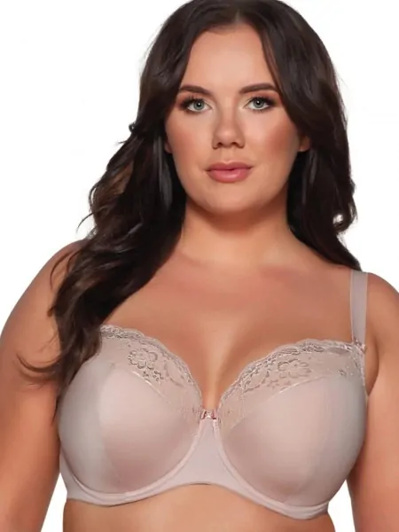Ущільнений закритий бежевий бюстгальтер Ava 2112 Beige