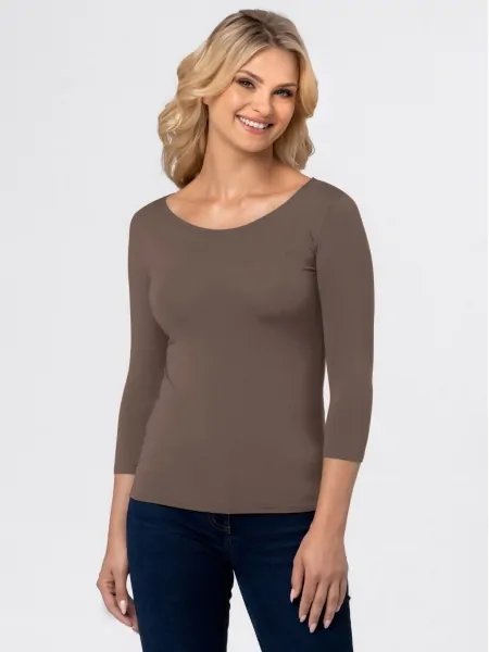 Versatile Women's Silky Viscose 3/4 Sleeve Blouse Babell Manati 2024