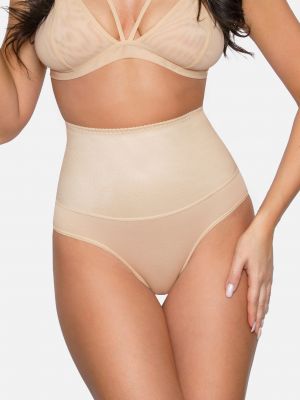 Women's high waist panties Babell BBL073 3XL-4XL, cotton/microfiber