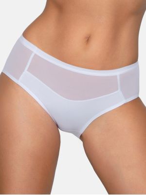 Women's cotton slip panties with transparent inserts Babell BBL178