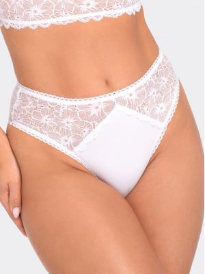 text_img_altWomen's High-Waisted Cotton Hipster Panties with Lace Insets Babell BBL191text_img_after1