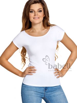 На картинке изображено - Женская тонкая блуза с короткими рукавами Babell Kiti | фото 1