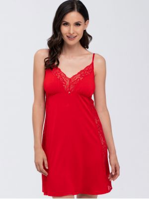 Women's short nightgown / combination in delicate viscose with thin straps Babella Monica