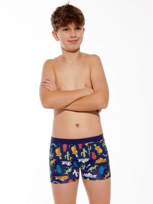 На картинке изображено - Трусы боксеры с забавным принтом для мальчика Cornette 700 Spring 2024 (140-164) | фото 1