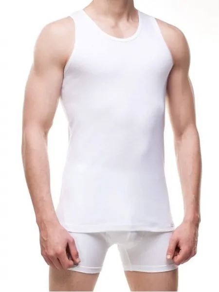 Чоловіча бавовняна майка Cornette Authentic 213 Ribbed S-3XL