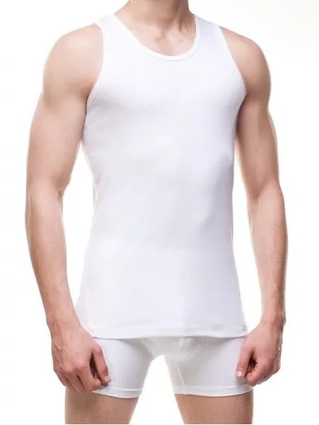 Чоловіча бавовняна майка Cornette 213 Authentic Ribbed Big 4-5XL