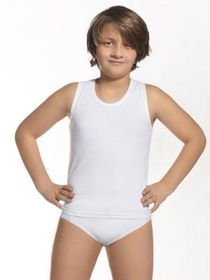 На картинке изображено - Хлопковый комплект белья для мальчика: майка и слипы Cornette 865/01 140-164 | фото 1