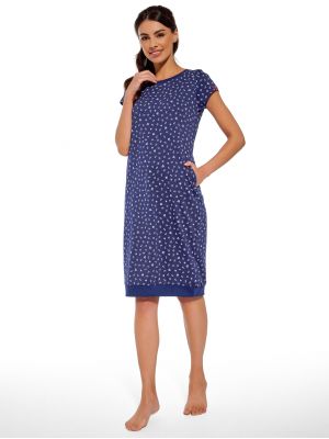Женская ночнушка с карманами / уютное домашнее платье из мягкого хлопка длиной до колена Cornette KR 094/270 Ariel 2