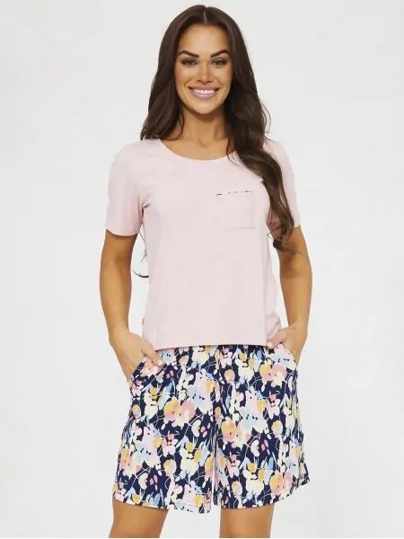 Cornette Kr 874/336 Elvira Women's Cotton Pajamas - Longline Shorts