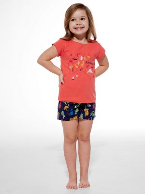 На картинці зображено - Піжама / домашній комплект з короткими рукавами для дівчинки Cornette 788/104 Australia 2 (140-164) | фото 1