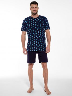 Men's Cotton Pajama Set with Shorts Cornette 323/158 Beetles
