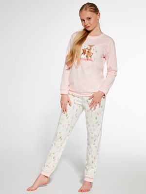 Children's cotton pajamas / home set with funny print for teenage girl Cornette 978/164 Fall