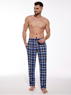 На картинке изображено - Мужские клетчатые домашние штаны из высокого качества хлопка Cornette 691 Spring 2024 | фото 1