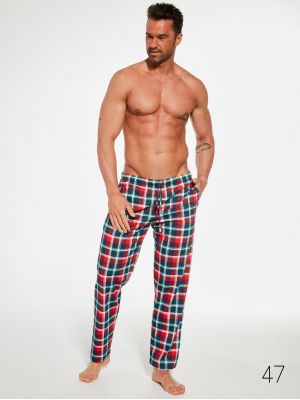 text_img_altMen's plaid pants for home and sleep Cornette 691 Autumn 2023text_img_after1