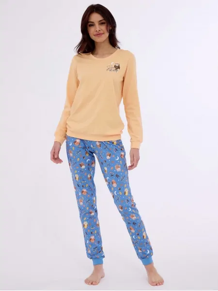 Жіноча ніжна піжама молодіжна з м'якої бавовни Cornette 467/373 Owls