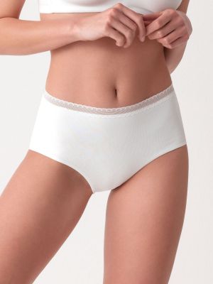 Women's Comfortable High Cotton Midi Panties with Flat Edges Cotonella Ada 78 Midi Plus
