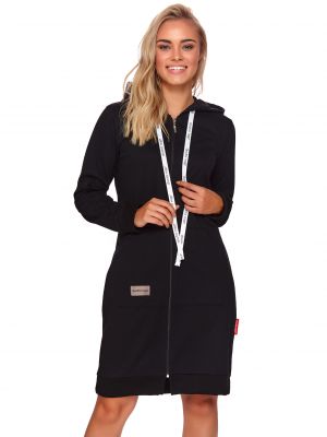 Жіночий теплий халат на блискавці в спортивному стилі Doctor Nap 4136