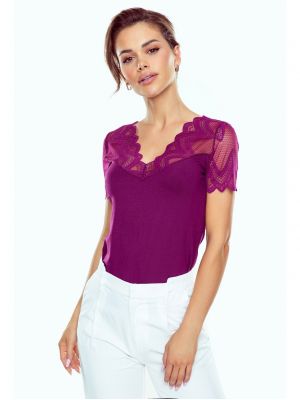 text_img_altRomantic Women's Viscose Blouse with Lace Top Eldar Revatext_img_after1