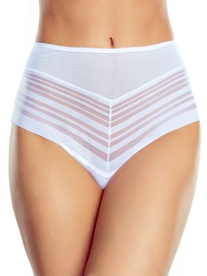 High slip women's panties made of elastic striped micromesh Eldar Ventura