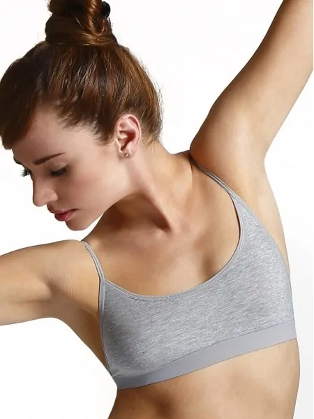 Women's mini top with thin shoulder straps Eldar Sally, viscose