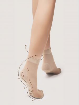 На картинке изображено - Женские носочки с массажным эффектом Fiore Medica 20 den