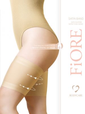 Women's smooth anti chafing thigh bandages two anti-slip silicone strips inner-thigh anti friction bands Fiore Satine