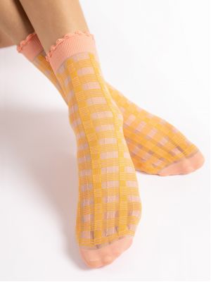Bright women's socks for a sunny mood Fiore Sunny 15 DEN