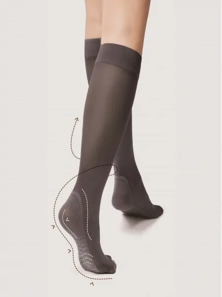 Fiore Medica 40 den women's knee highs with massage effect