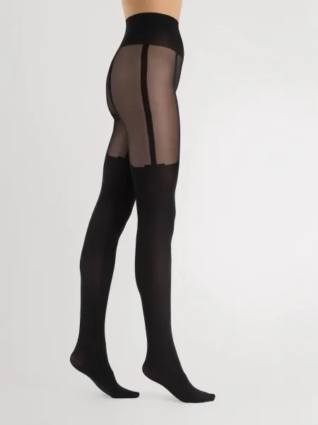 Жіночі колготи з імітацією панчіх Fiore Milla 40 den