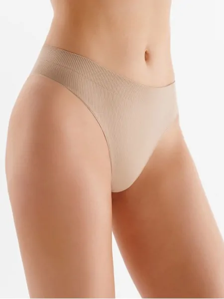 Женские бесшовные трусики бразилиана в рубчик Gabriella Seamless Brasilian Briefs