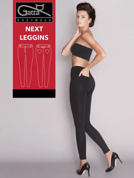На картинке изображено - Женские леггинсы-брюки с карманами Gatta Next Leggins | фото 1