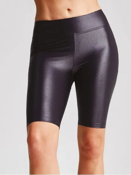 Gatta Black Brillant – Women’s Glossy Stretch Biker Shorts