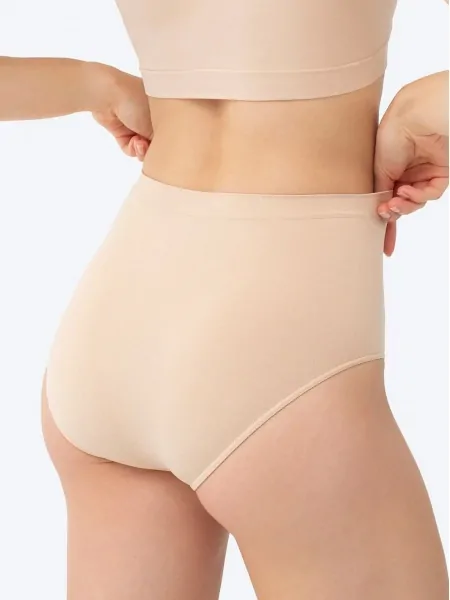 На картинке изображено - Трусы Gatta Seamless Cotton Bikini Thalia с высокой посадкой, 86% хлопка | фото 1