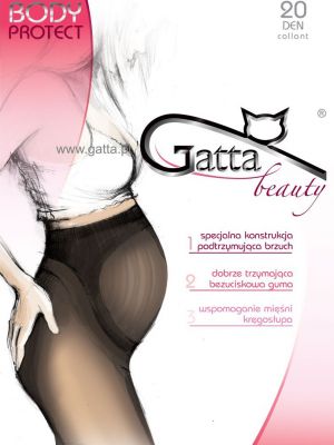 На картинке изображено - Колготки для беременных поддерживающие Gatta Body Protect 20den