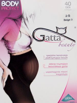 На картинке изображено - Колготки для беременных поддерживающие Gatta Body Protect 40den