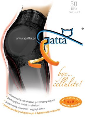 Непрозрачные женские колготы улучшающие лимфоток Gatta Bye Cellulite 50den