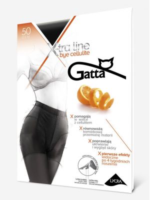 Непрозрачные женские колготы улучшающие лимфоток Gatta Bye Cellulite 50 den 5