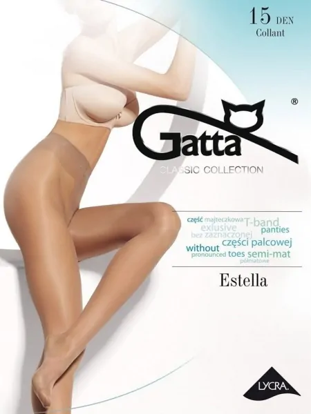 На картинке изображено - Женские полуматовые колготки Gatta Estella Lycra 15den - 5 | фото 1