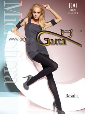 Women's thick warm tights Gatta Rosalia mikrofibra 100den S-L